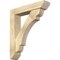 Ekena Millwork Olympic Slat Rough Sawn Bracket w/ Offset Brace, Douglas Fir, 6"W x 28"D x 32"H BKT0604X28X32OLY06RDF - alternate 1
